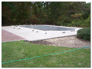 step seven of the pool construction process